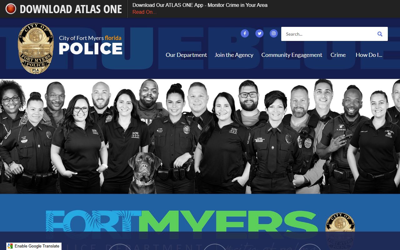 Fort Myers police department and criminal records