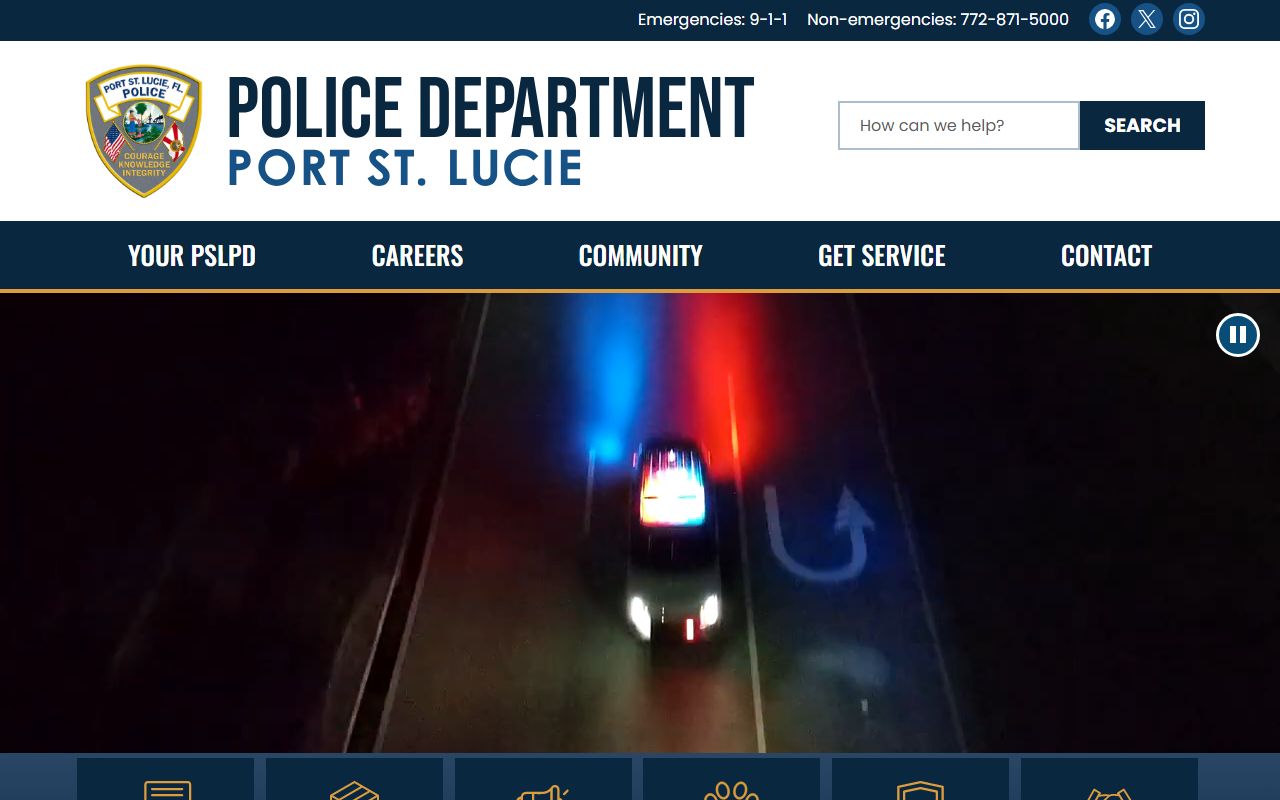 Port St Lucie police department and criminal records
