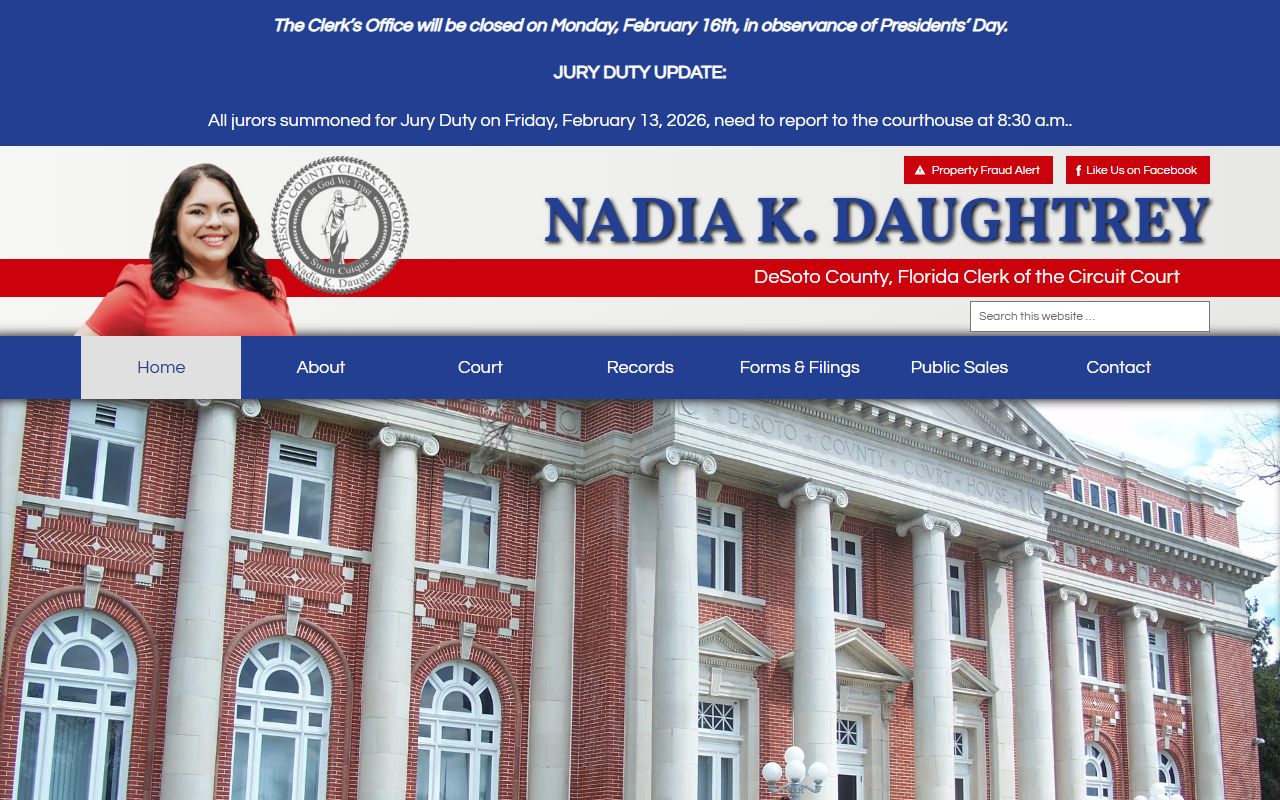 Desoto County Clerk criminal records resources