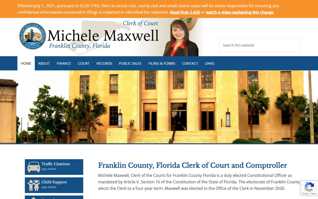 Franklin County Clerk criminal records resources