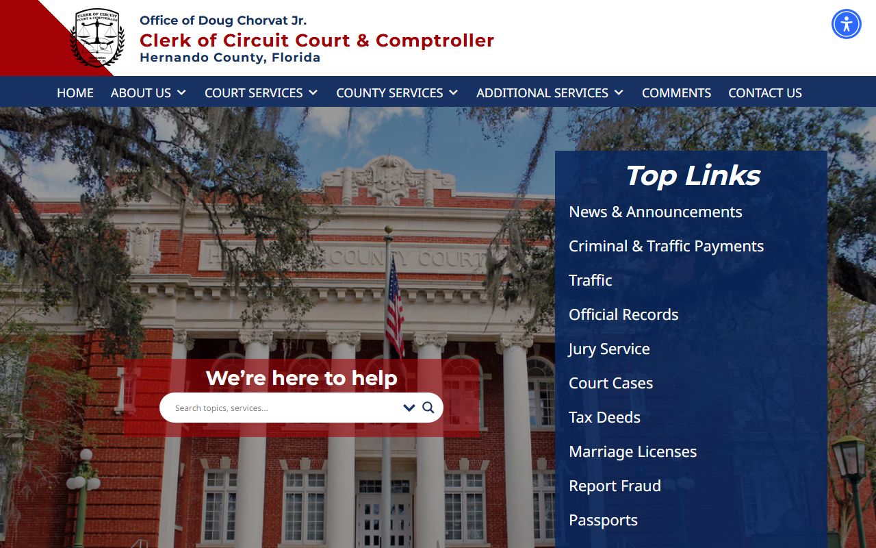 Hernando County Clerk criminal records resources