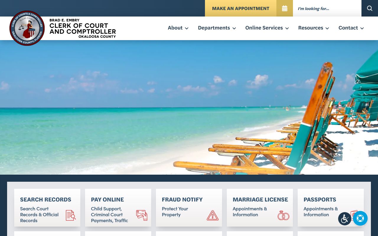 Okaloosa County Clerk criminal records resources