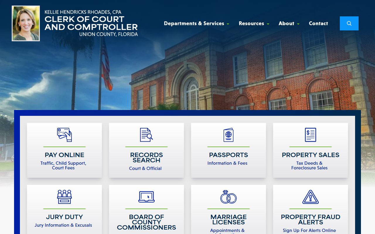 Union County Clerk criminal records resources